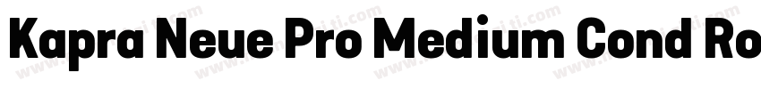 Kapra Neue Pro Medium Cond Rounded字体转换